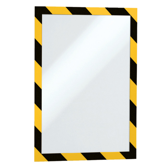 Duraframe Durable 4945130 security A4 magneet geel/zwart 5 stuks