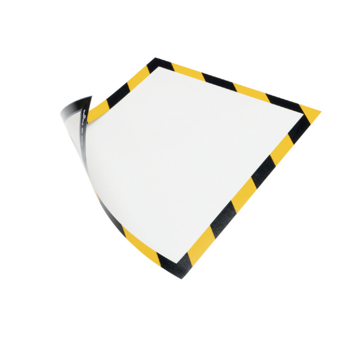 Duraframe Durable 4945130 security A4 magneet geel/zwart 5 stuks