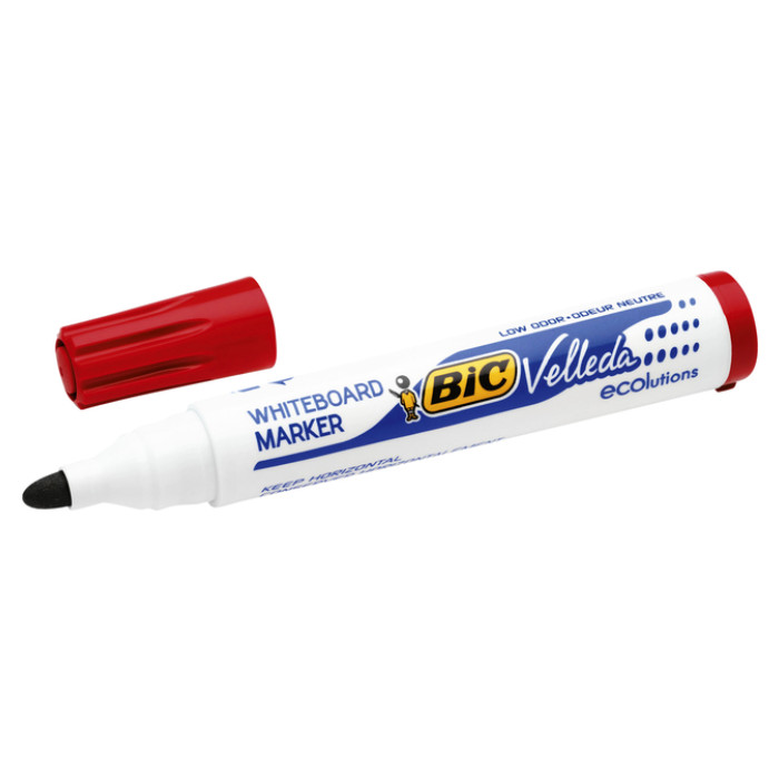 Whiteboardmarker Bic Velleda 1701 rond large rood