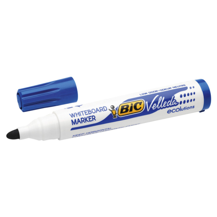 Whiteboardmarker Bic Velleda 1701 rond large blauw