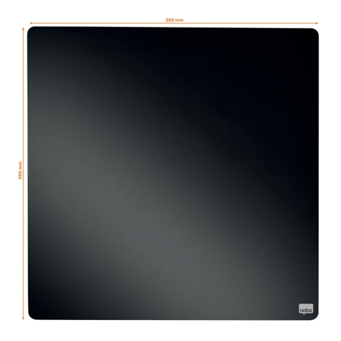 Whiteboard Nobo tegel 36x36cm zwart magnetisch