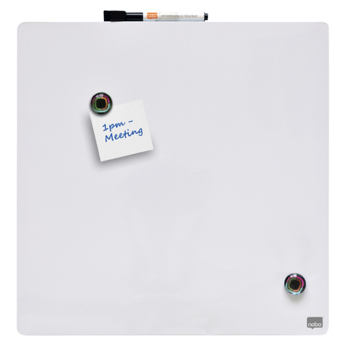 Whiteboard Nobo tegel 36x36cm wit magnetisch