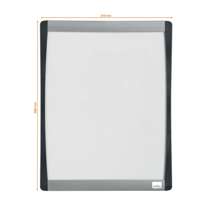 Whiteboard Nobo 28x21.5cm gewelfd