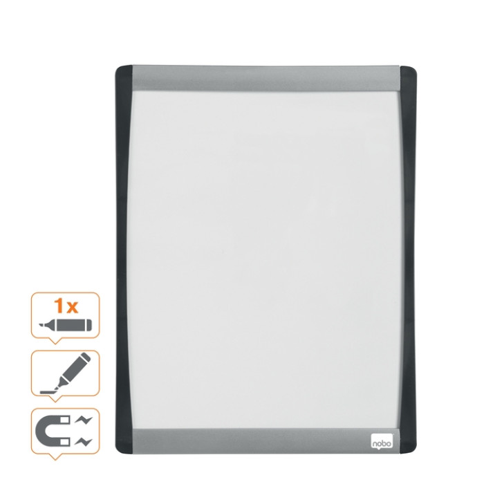 Whiteboard Nobo 28x21.5cm gewelfd