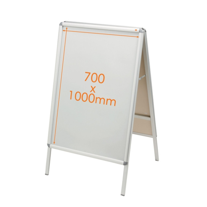 Stoepbord Nobo Premium Plus 70x100cm met kliklijst