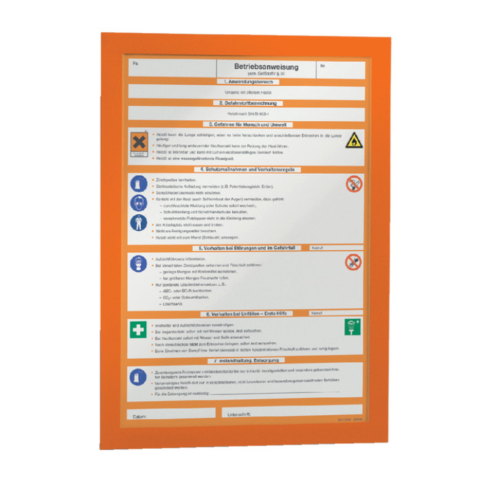 Duraframe Durable 487209 A4 oranje 2 stuks