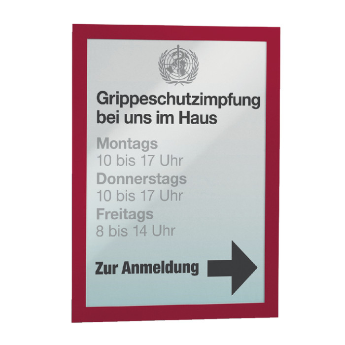 Duraframe Durable 487203 A4 rood 2 stuks