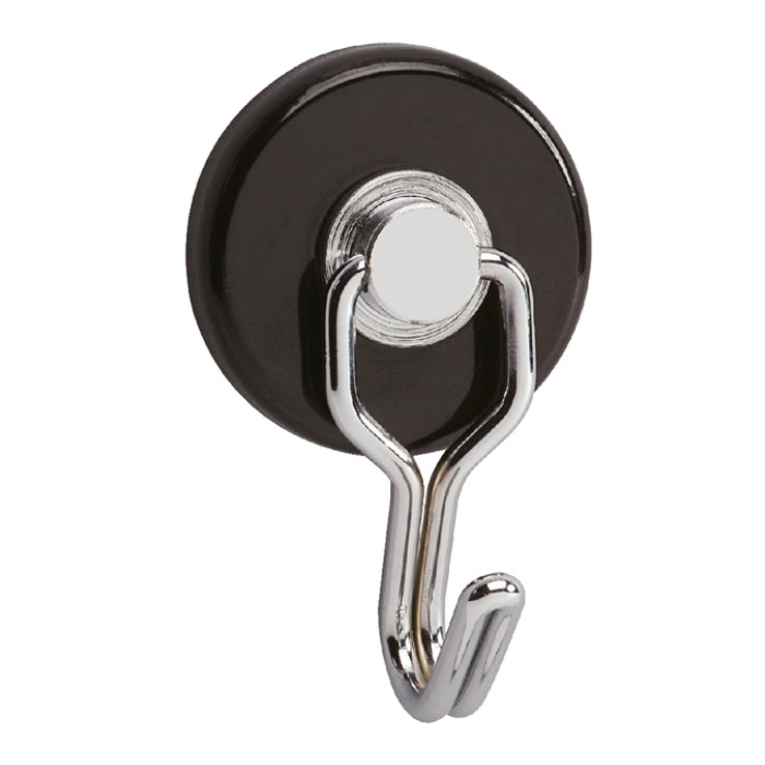 Magneet met haak MAUL Ø35mm trekkracht 5kg metaal 2 stuks
