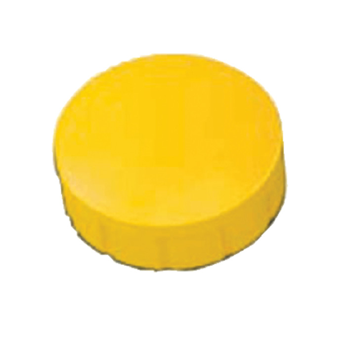 Magneet MAUL Solid 15mm 150gr geel 10 stuks