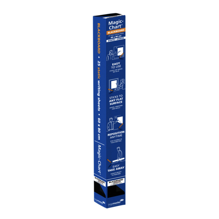 Magic-Chart Legamaster Whiteboard 600x800mm zwart 25 vel