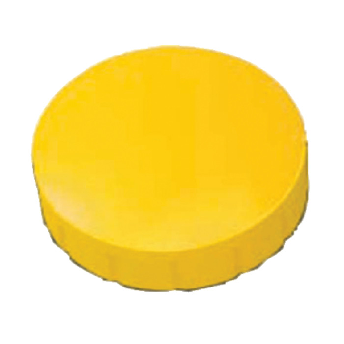 Magneet MAUL Solid 20mm 300gr geel 10 stuks