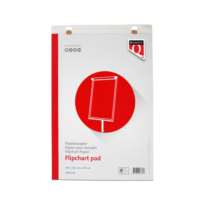 Flipoverpapier Quantore 65x95cm 50vel ongevouwen
