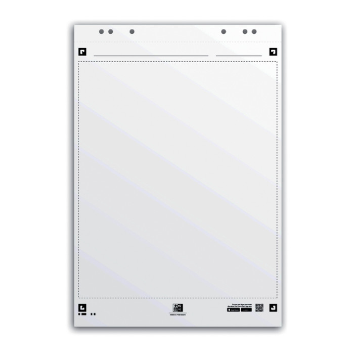 Flipoverpapier Oxford smart 650x980mm blanco 90 gram 20 vel