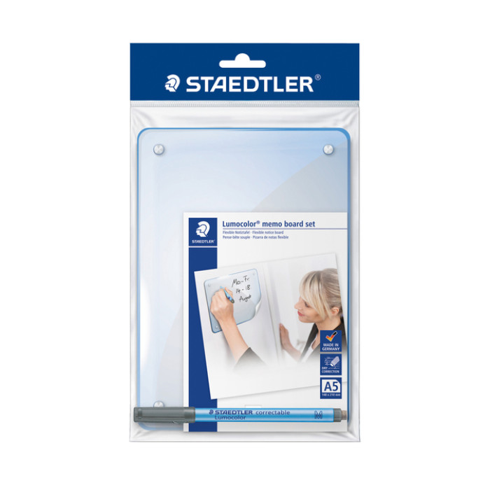 Whiteboard Staedtler Lumocolor memo A5 met pen 305