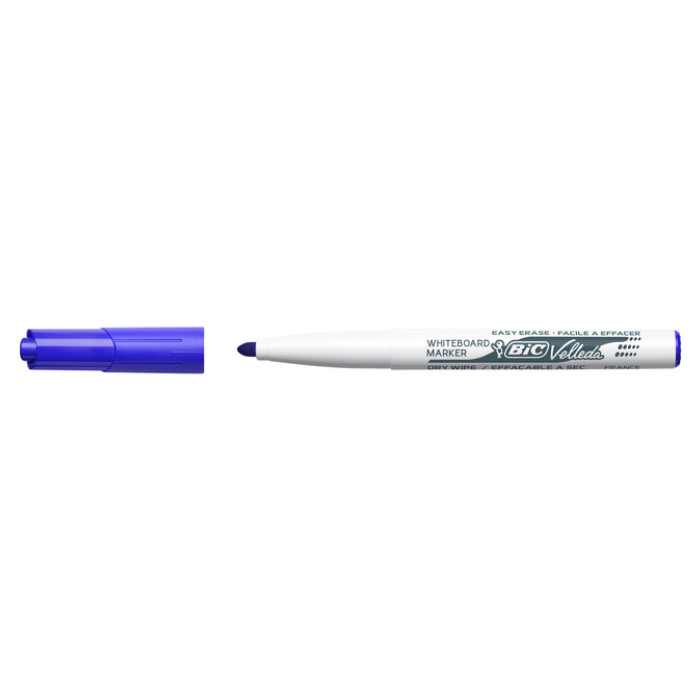 Whiteboardmarker Bic Velleda 1741 rond medium blauw