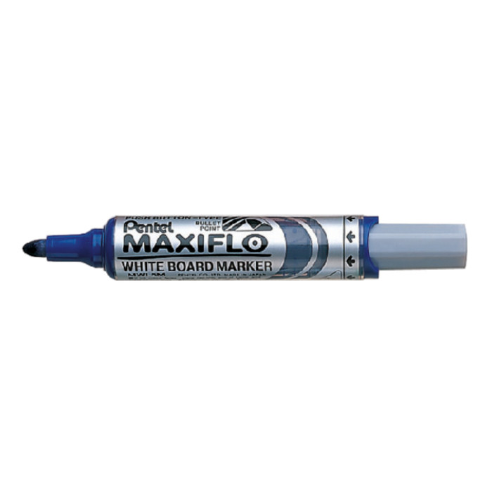 Whiteboardmarker Pentel MWL5M Maxiflo rond 3mm blauw