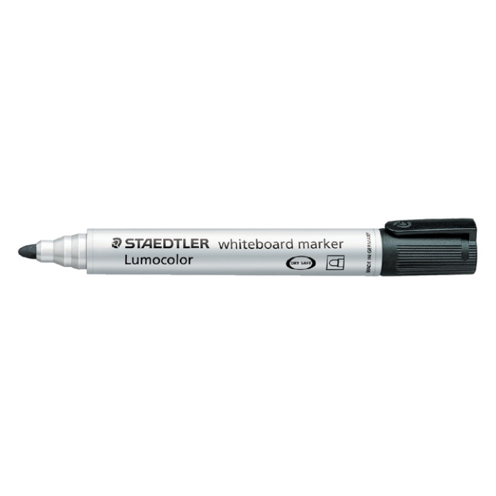 Whiteboardmarker Staedtler Lumocolor 351 rond zwart 2mm