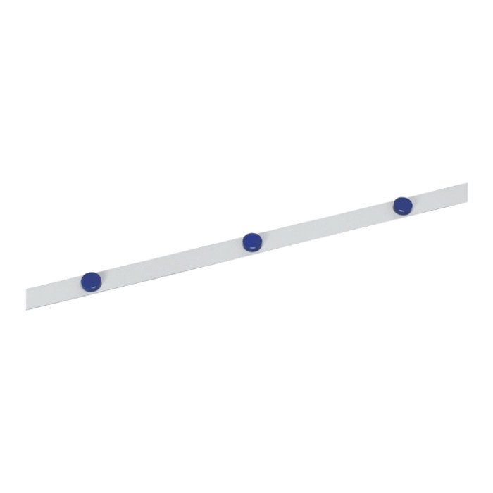 Metaalband MAUL 1mx35mm zelfklevend knipbaar wit + 3 magneten