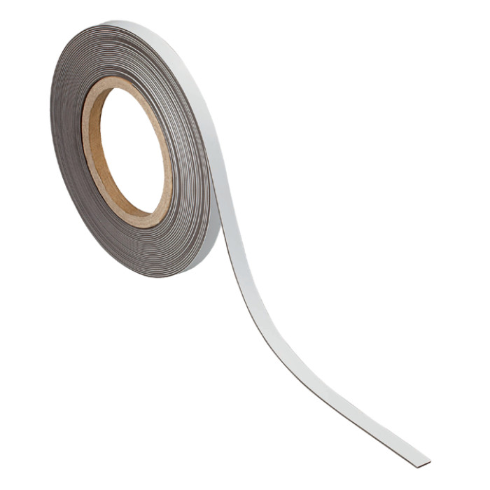 Magneetband MAUL beschrijf- wisbaar 10mx10mmx1mm wit