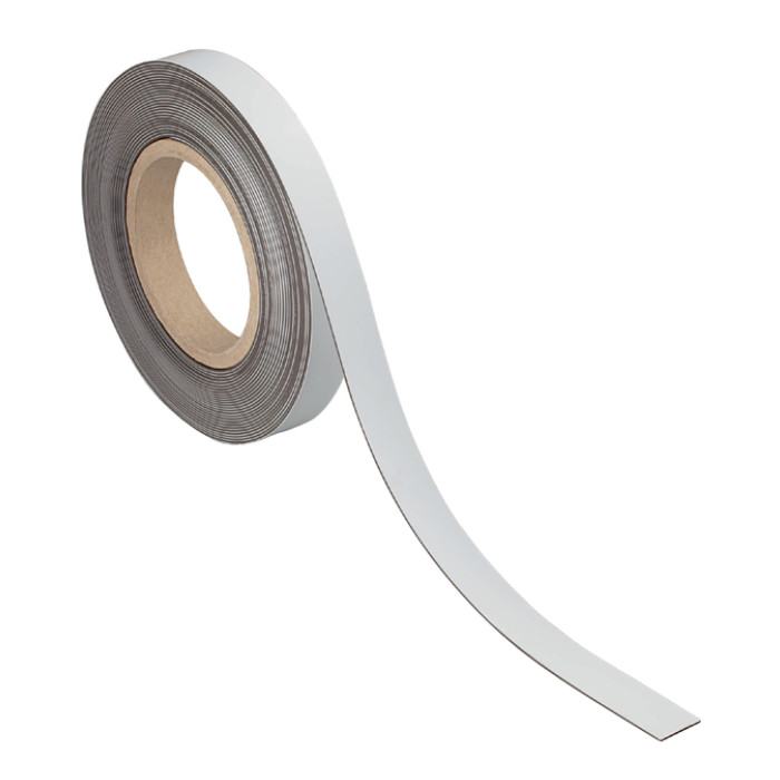 Magneetband MAUL beschrijf- wisbaar 10mx20mmx1mm wit