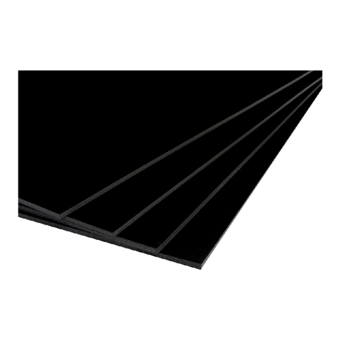 Foamboard 70x100cm 2-zijdig 5mm zwart