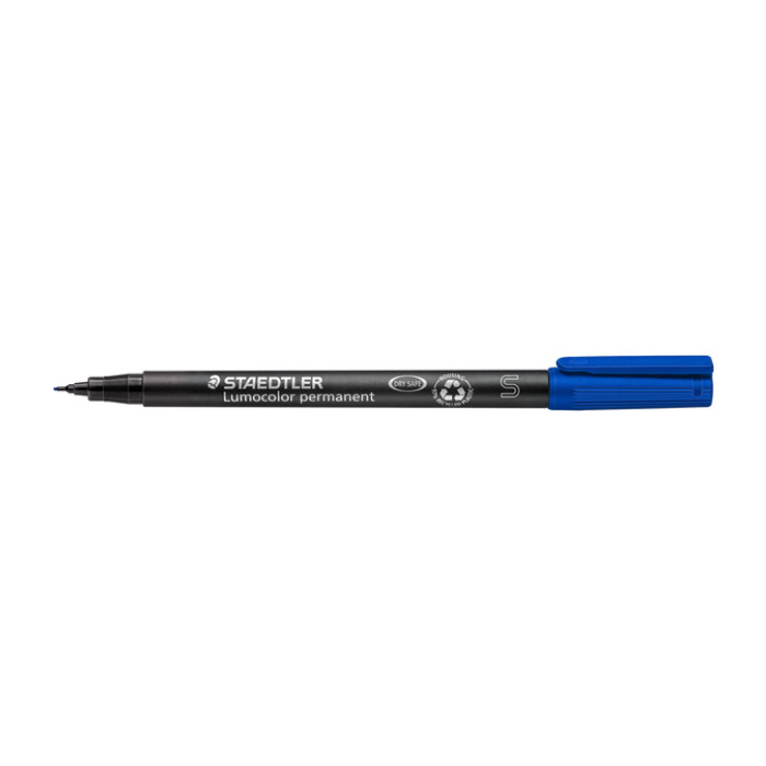 Viltstift Staedtler Lumocolor 313 permanent S blauw