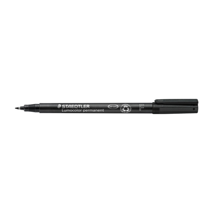 Viltstift Staedtler Lumocolor 318 permanent F zwart