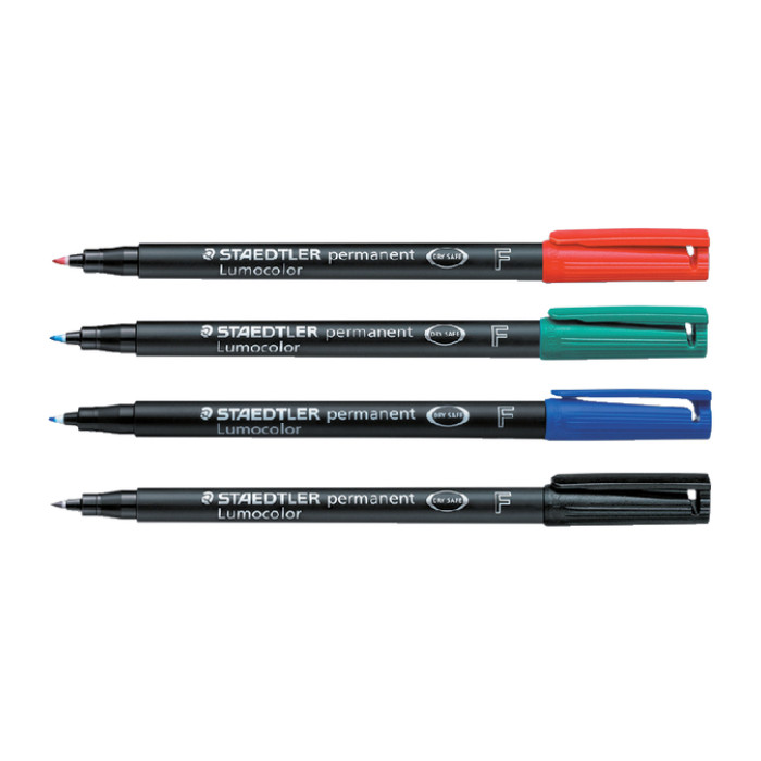 Viltstift Staedtler Lumocolor 318 permanent F rood