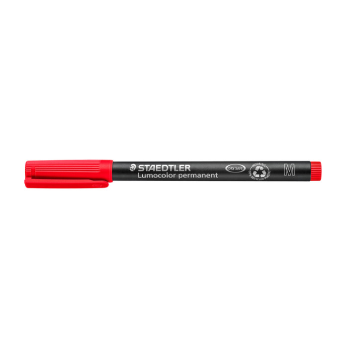 Viltstift Staedtler Lumocolor 317 permanent M rood