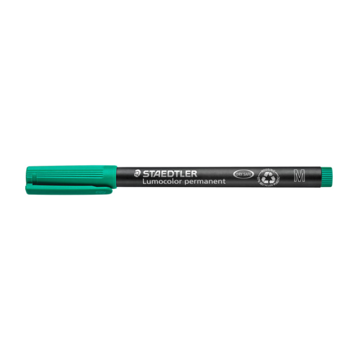 Viltstift Staedtler Lumocolor 317 permanent M groen