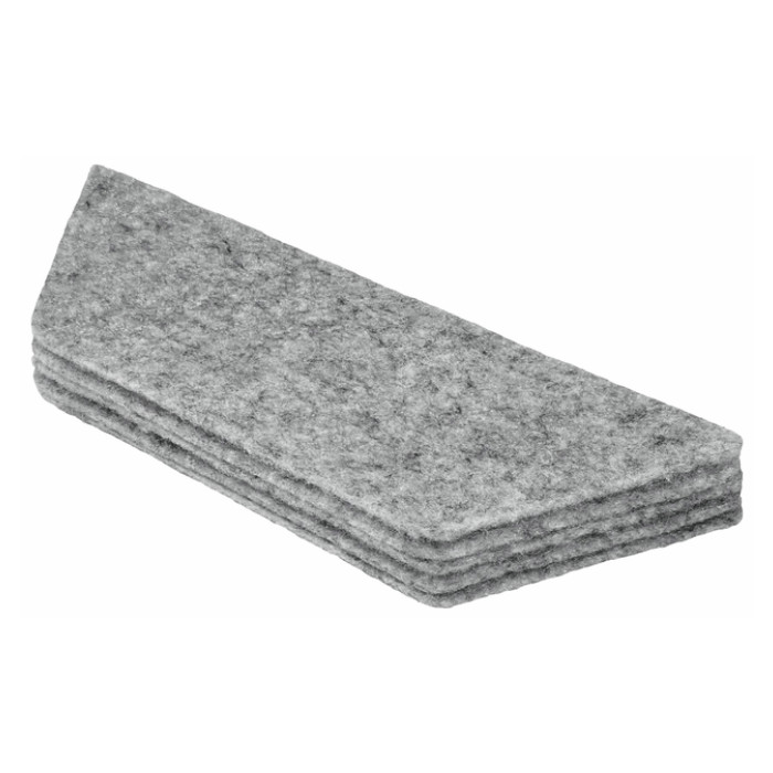 Navulling Nobo voor magnetische whiteboardwisser wit 10 stuks