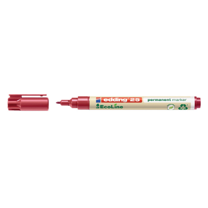 Viltstift edding 25 EcoLine rond 1mm rood