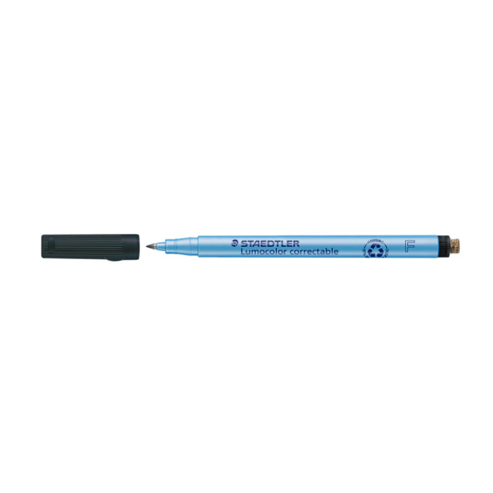 Viltstift Staedtler Lumocolor 305 non permanent correctable F zwart