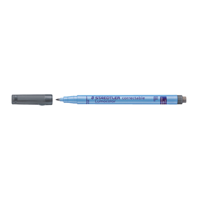 Viltstift Staedtler Lumocolor 305 non permanent correctable F zwart
