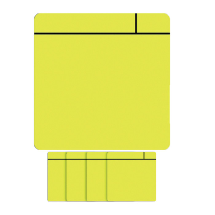 Magneet scrum 75x75mm geel 5 stuks
