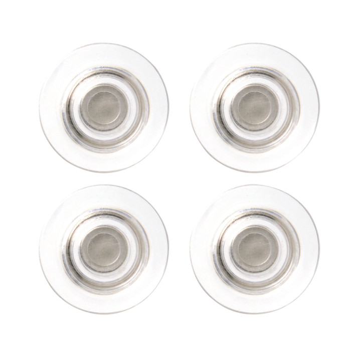 Glasbordmagneet Nobo extra sterk 32mm transparant 4 stuks