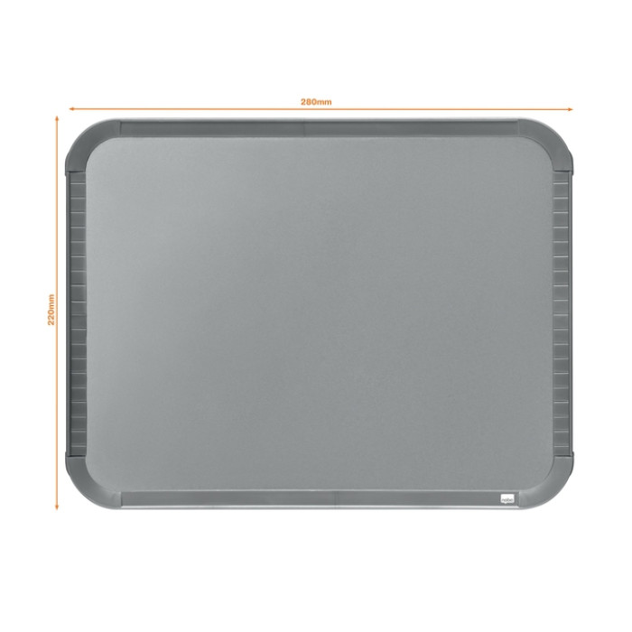 Whiteboard Nobo Slim Line 22x28cm zilver