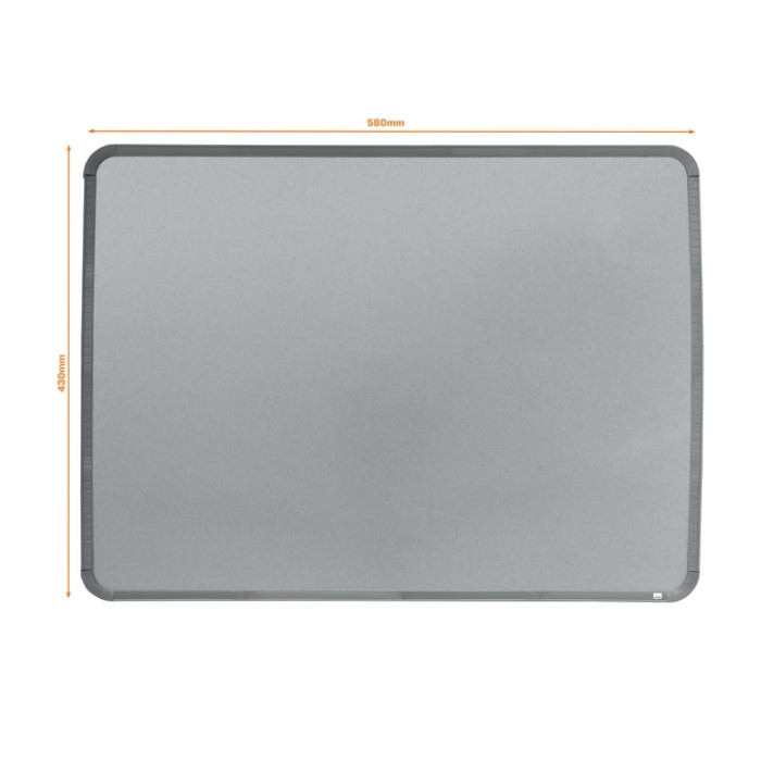 Whiteboard Nobo Slime Line 43x58cm zilver