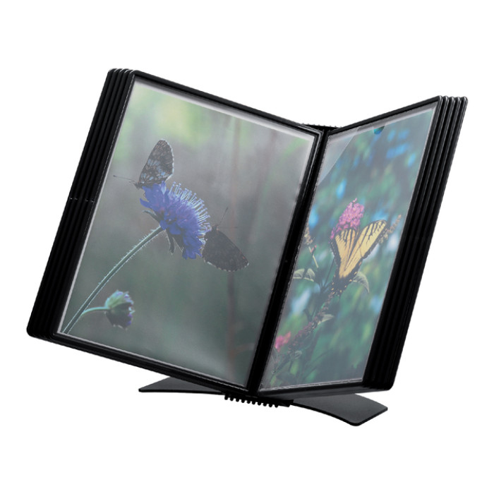 Bureaustandaard Djois Flex-O-Frame Premium A4 10-tassen zwart