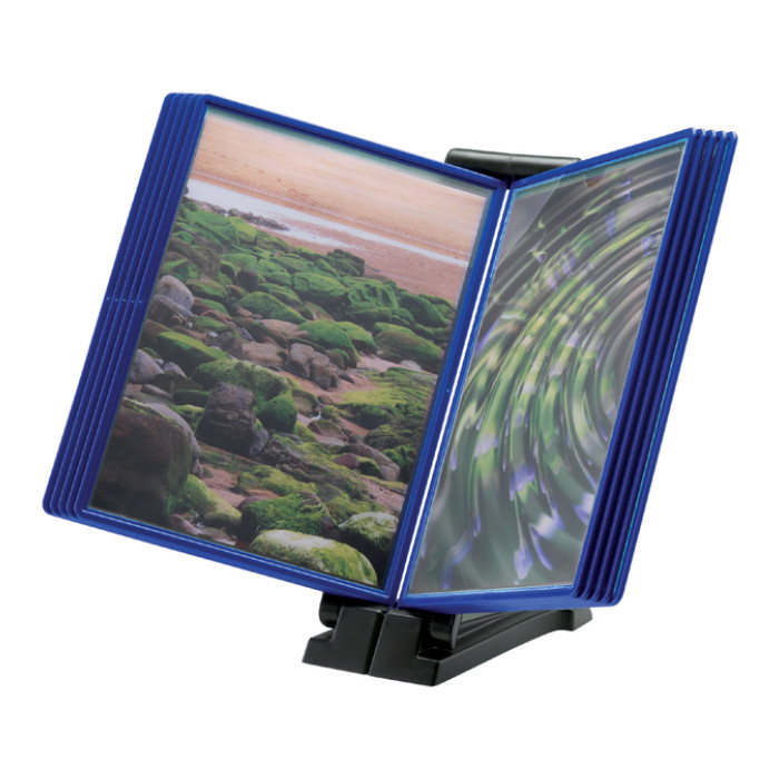 Infomanager Djois Flex-O-Frame basis met 10-tassen antraciet/blauw