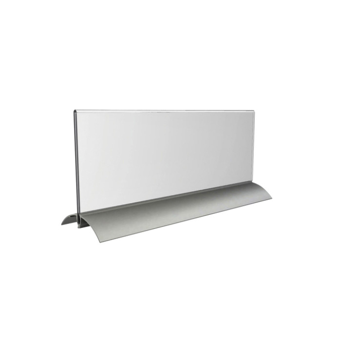 Tafelnaambord Europel 105x297mm acryl aluminium