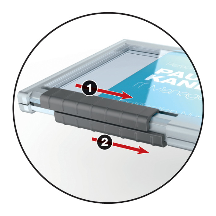 Badge Durable 8921 Pushbox duo 10 stuks