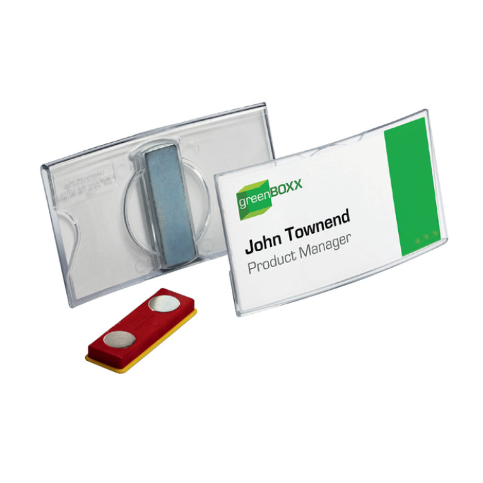 Badge Durable 8123 convex met magneet 40x75mm