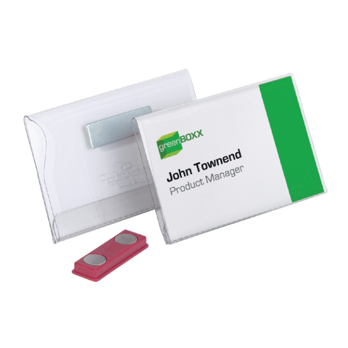 Badge Durable 8117 vlak met magneet 54x90mm
