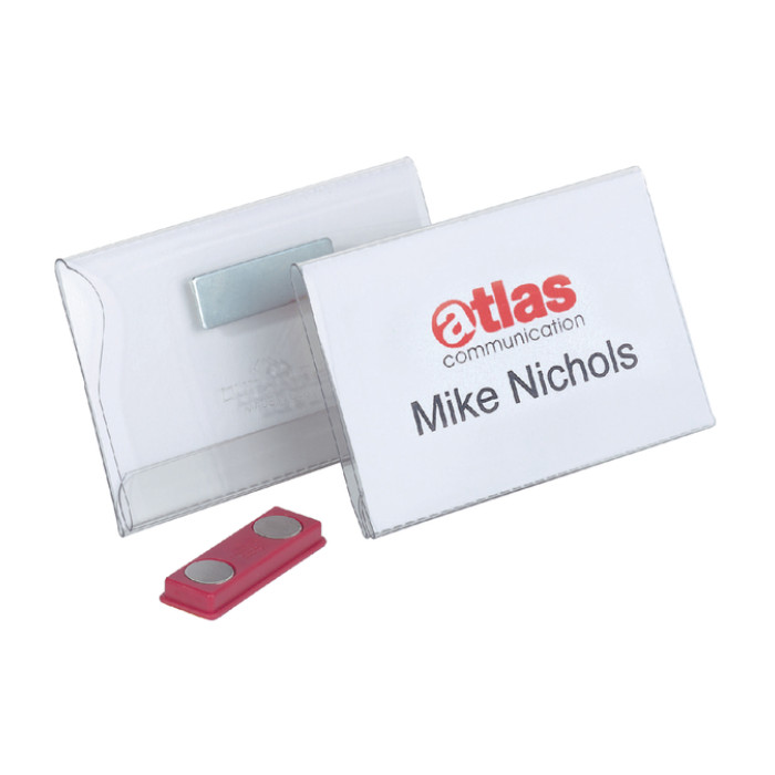 Badge Durable 8117 vlak met magneet 54x90mm