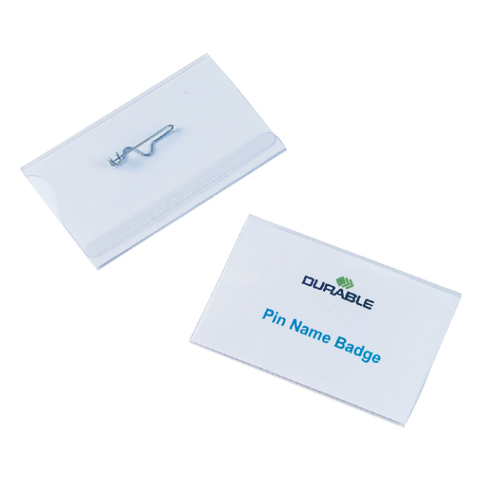 Badge Durable 8004 met speld 54x90mm