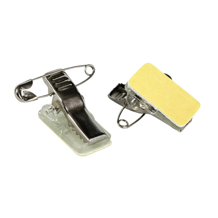 Clip met speld Europel zelfklevend voor badges