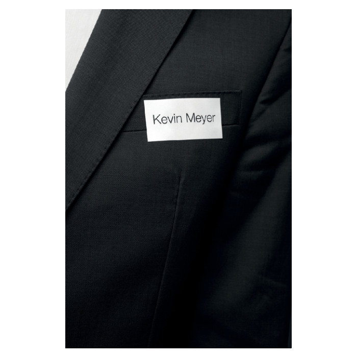 Naambadge etiket Durable 8334 40x75mm zelfklevend wit 240 stuks