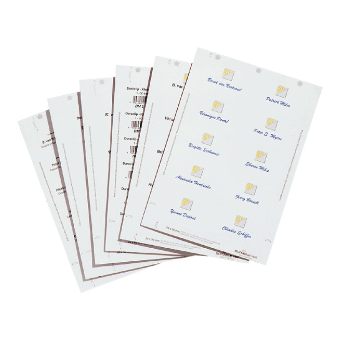 Badgekaart Durable 1455 bedrukbaar 54x90mm 200 stuks