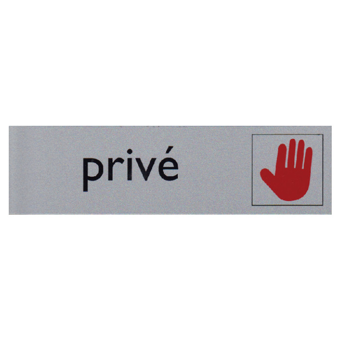 Infobord pictogram prive 165x44mm